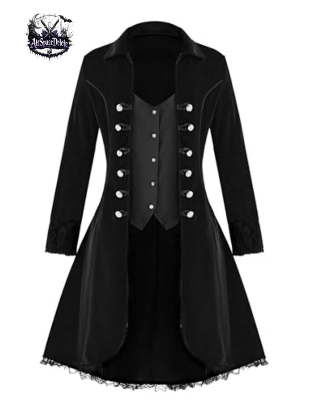 Steampunk Victorian Tailcoat Gothic Jacket Cosplay Halloween Women